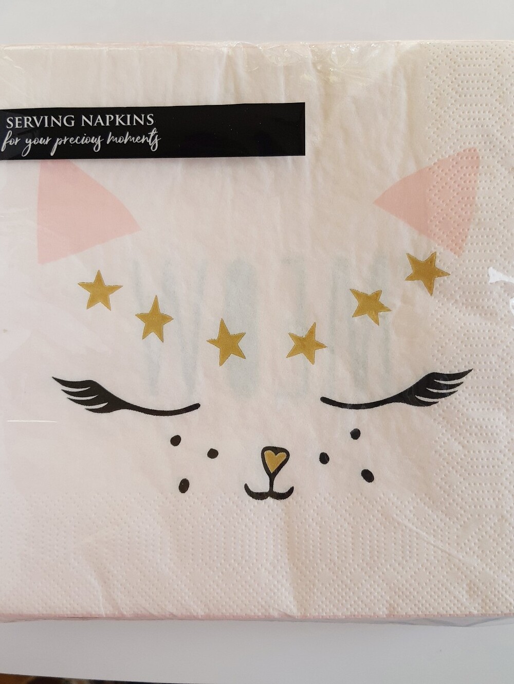 Sleeping Cat Face Napkins